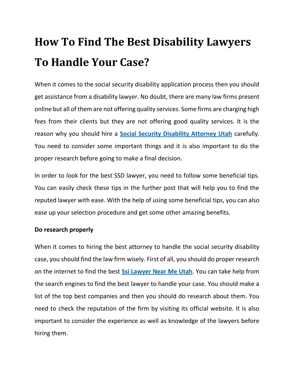 how to find the best disability lawyers