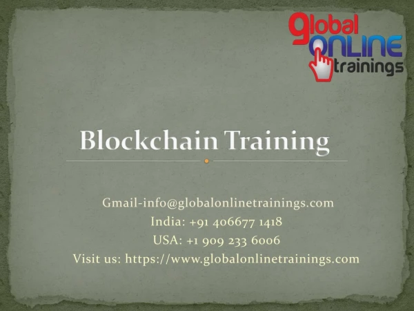 Blockchain training |Blockchain online training with certification-GOT