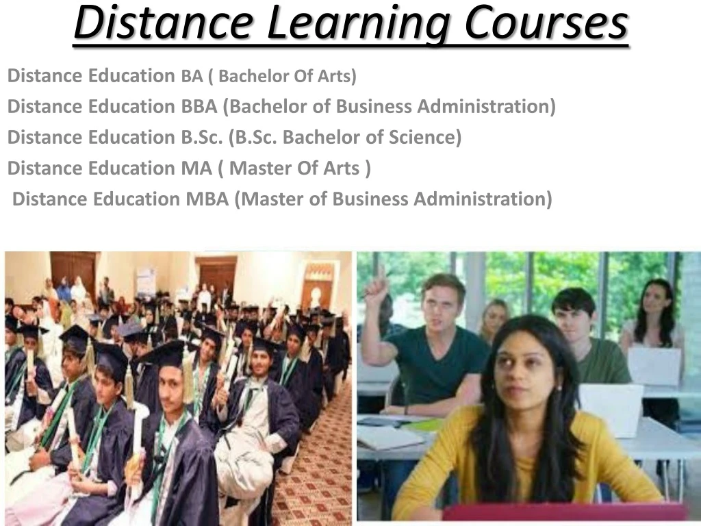 distance learning courses