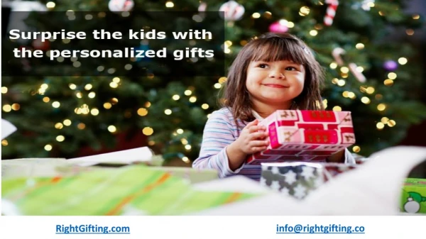 Make a Kid Happy with Personalised Gifts for Kids India