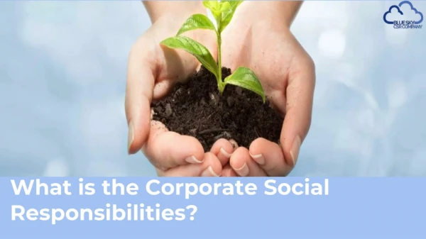 What is the corporate social responsibility?