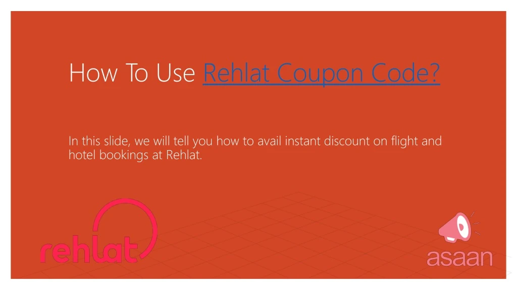 how to use rehlat coupon code