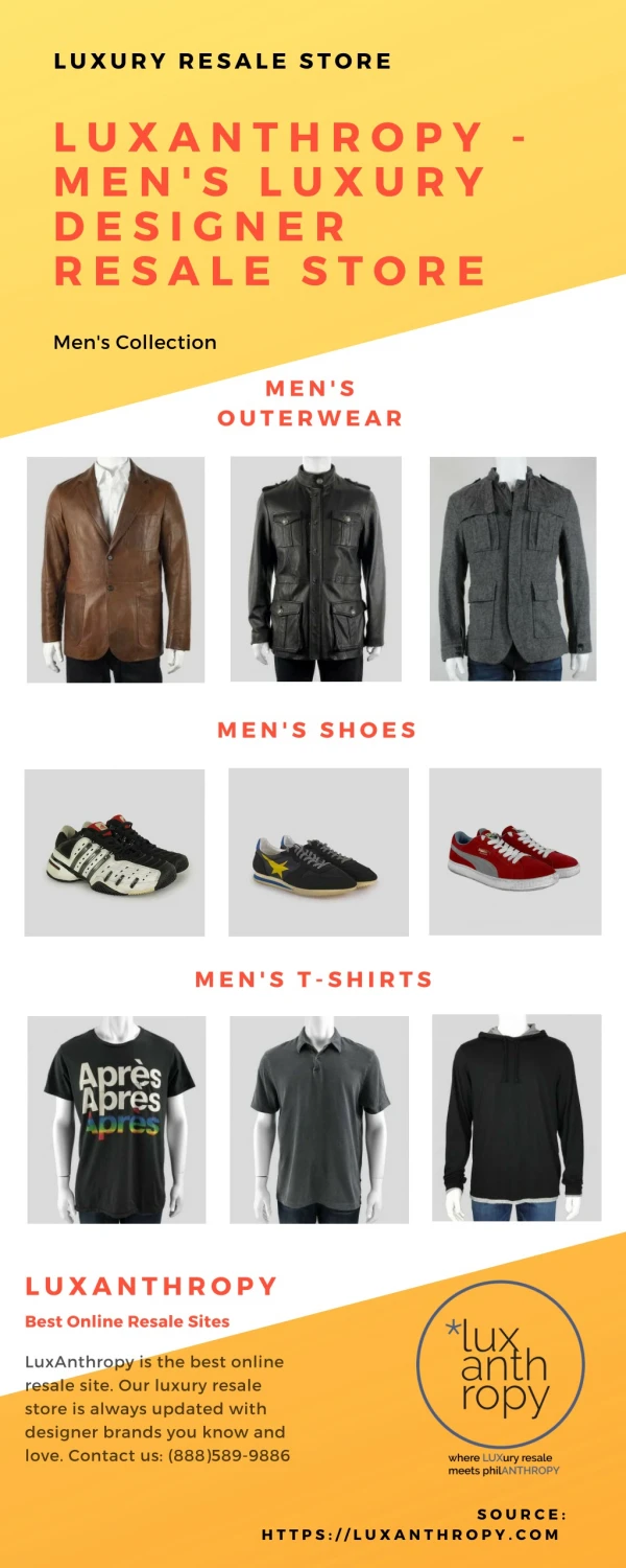 Men's Luxury Designer Resale Store- LuxAnthropy