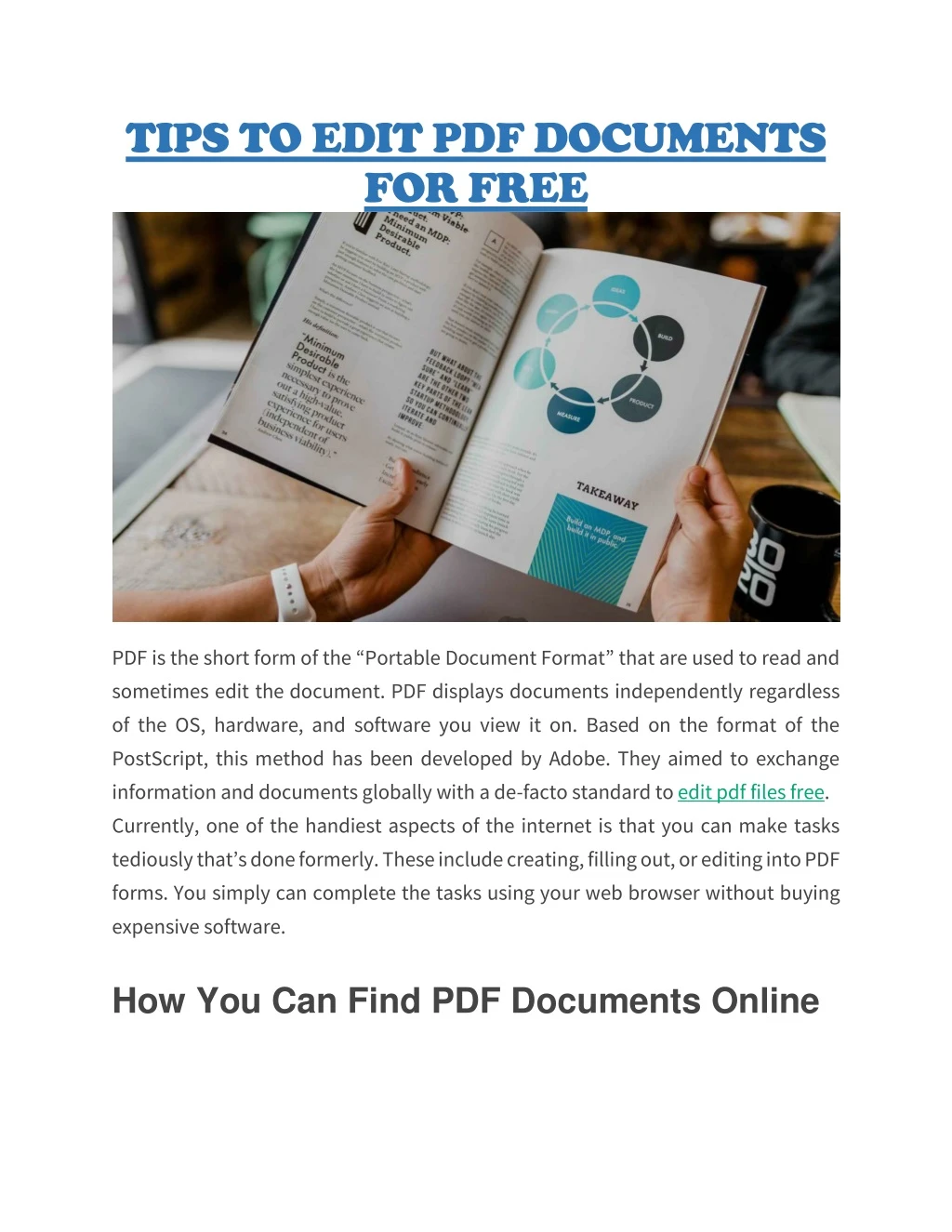 tips to edit pdf documents for free