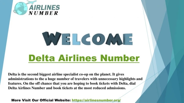 Dial Delta Airlines Number, Get Discounts on Reservations