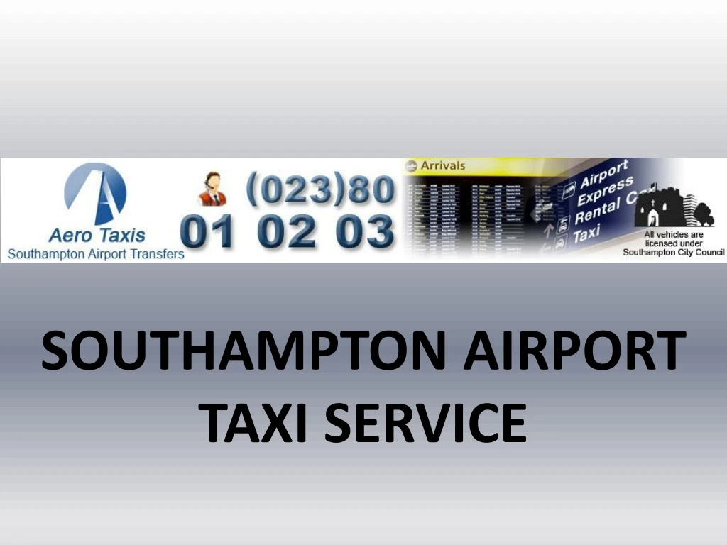 southampton airport taxi service