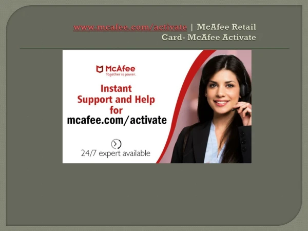 mcafee.com/activate – Enter your code – McAfee Activate