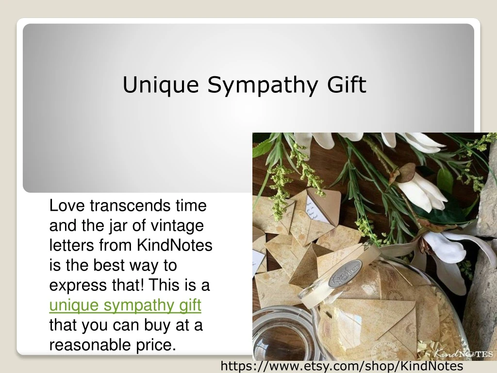 unique sympathy gift