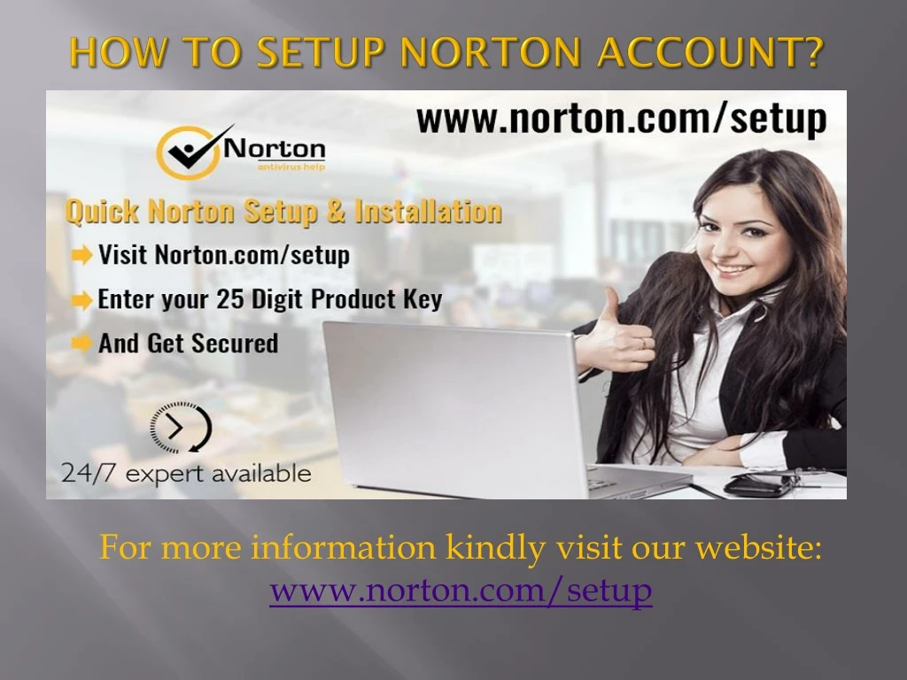 how to setup norton account