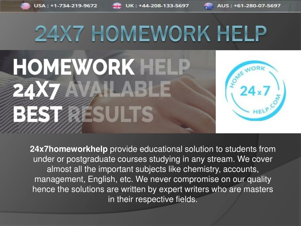 24x7 homework help