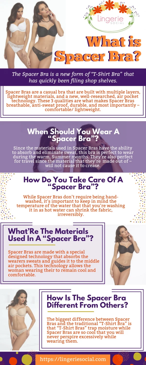 Lingerie Social | Check Out The Best and Lightweight Spacer Bra