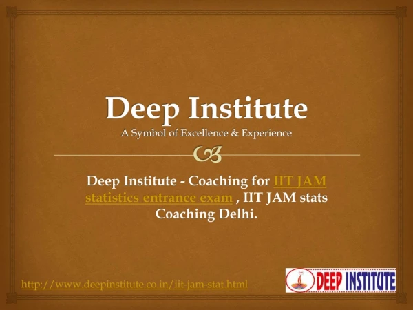 IIT JAM statistics coaching in Delhi | IIT JAM stats Coaching Delhi