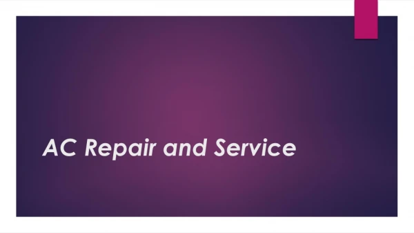 AC Service and Repair