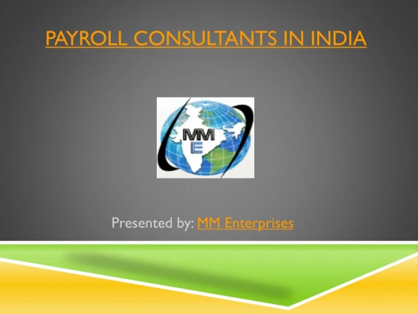 Payroll Consultants in India