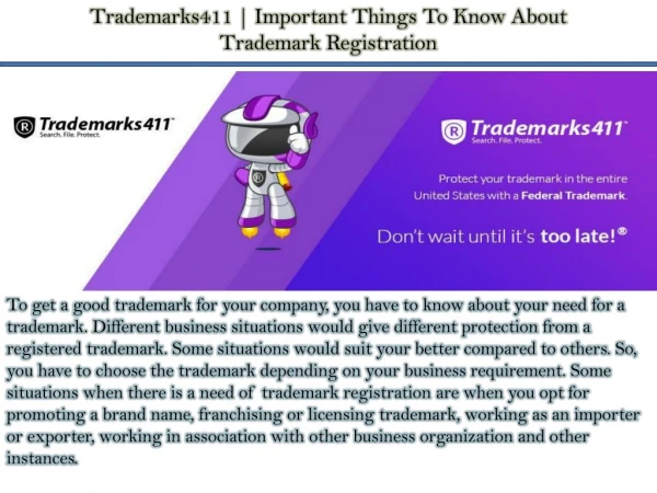 Trademarks411 | Important Things To Know About Trademark Registration