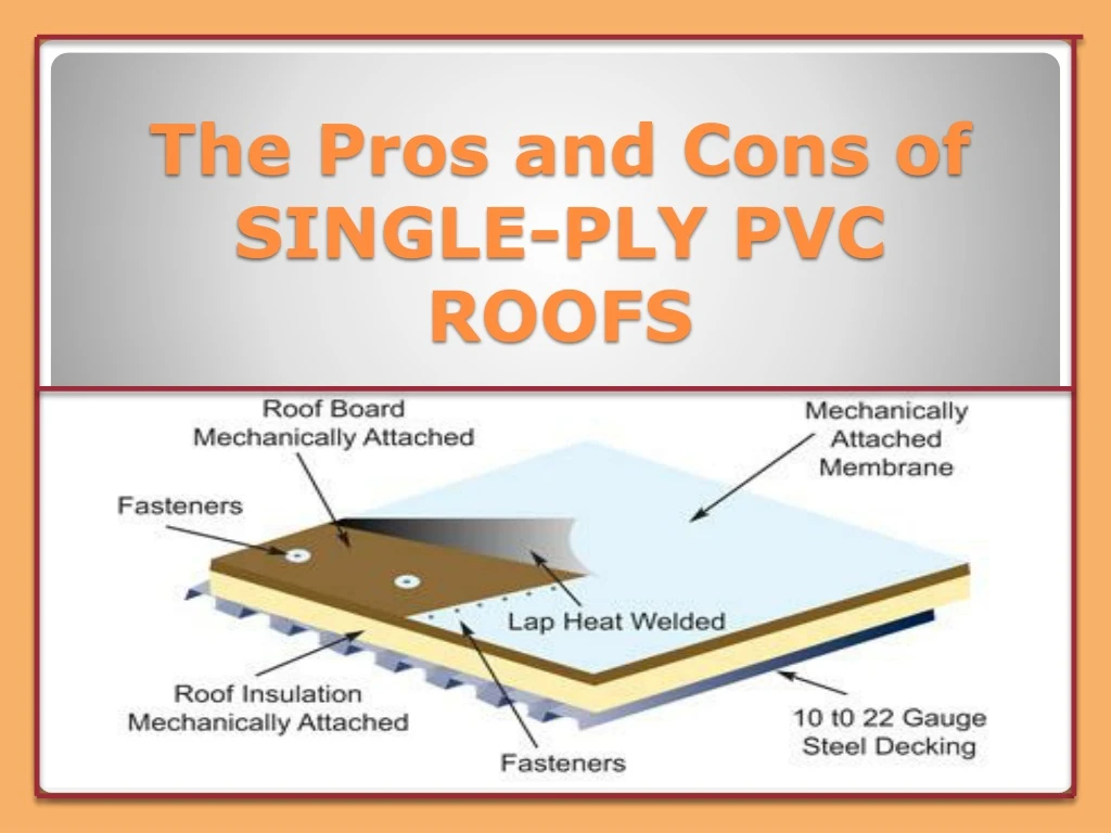 the pros and cons of single ply pvc roofs