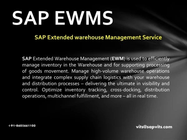 SAP Warehouse Management PPT