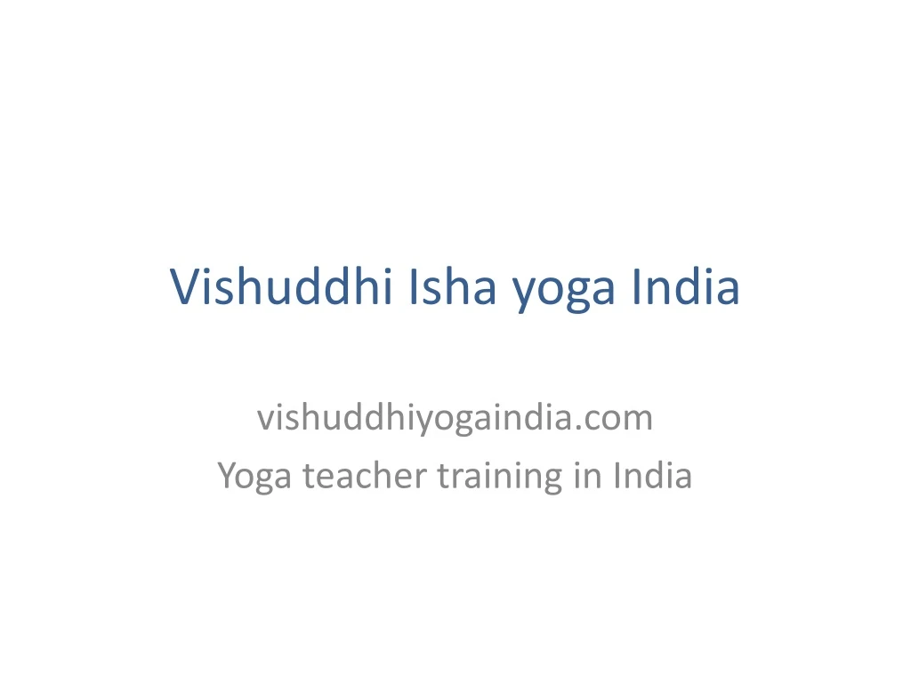 vishuddhi isha yoga india