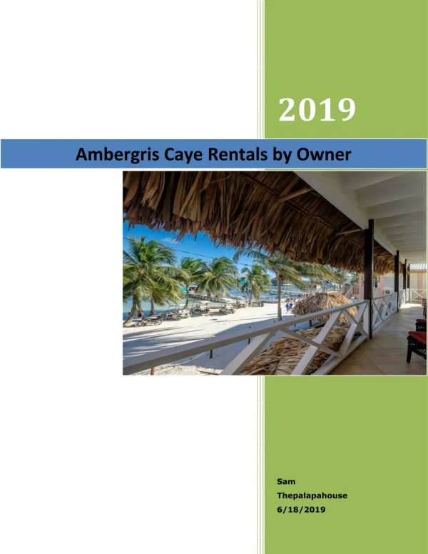 ambergris caye rentals by owner