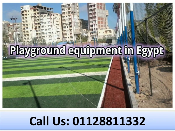 Playground equipment in Egypt