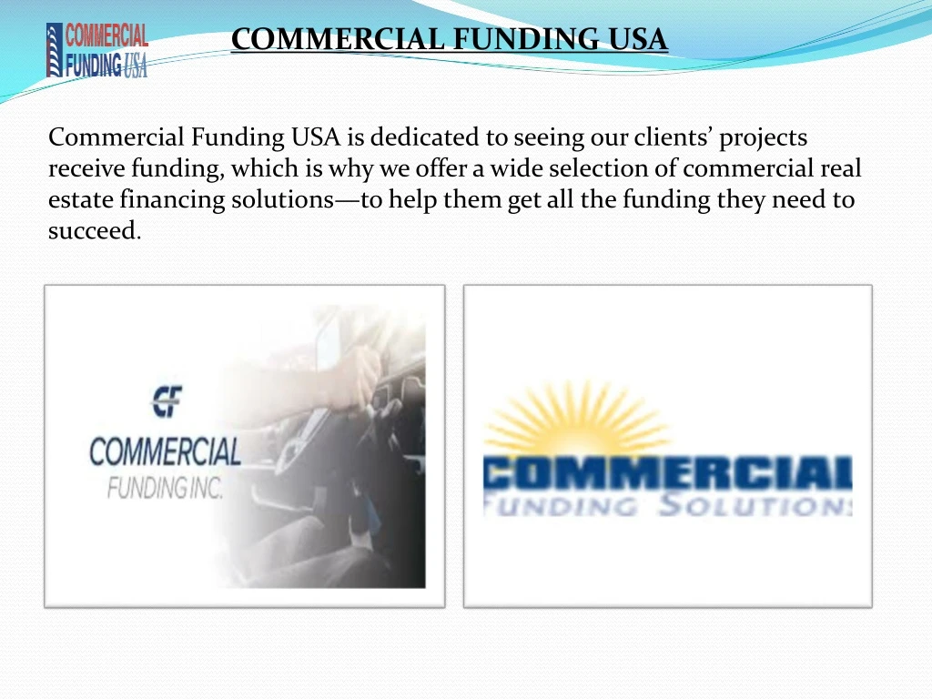 commercial funding usa