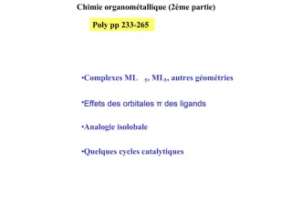 Chimie organom tallique 2 me partie - slide 1