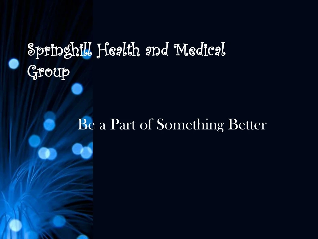 springhill health and medical group