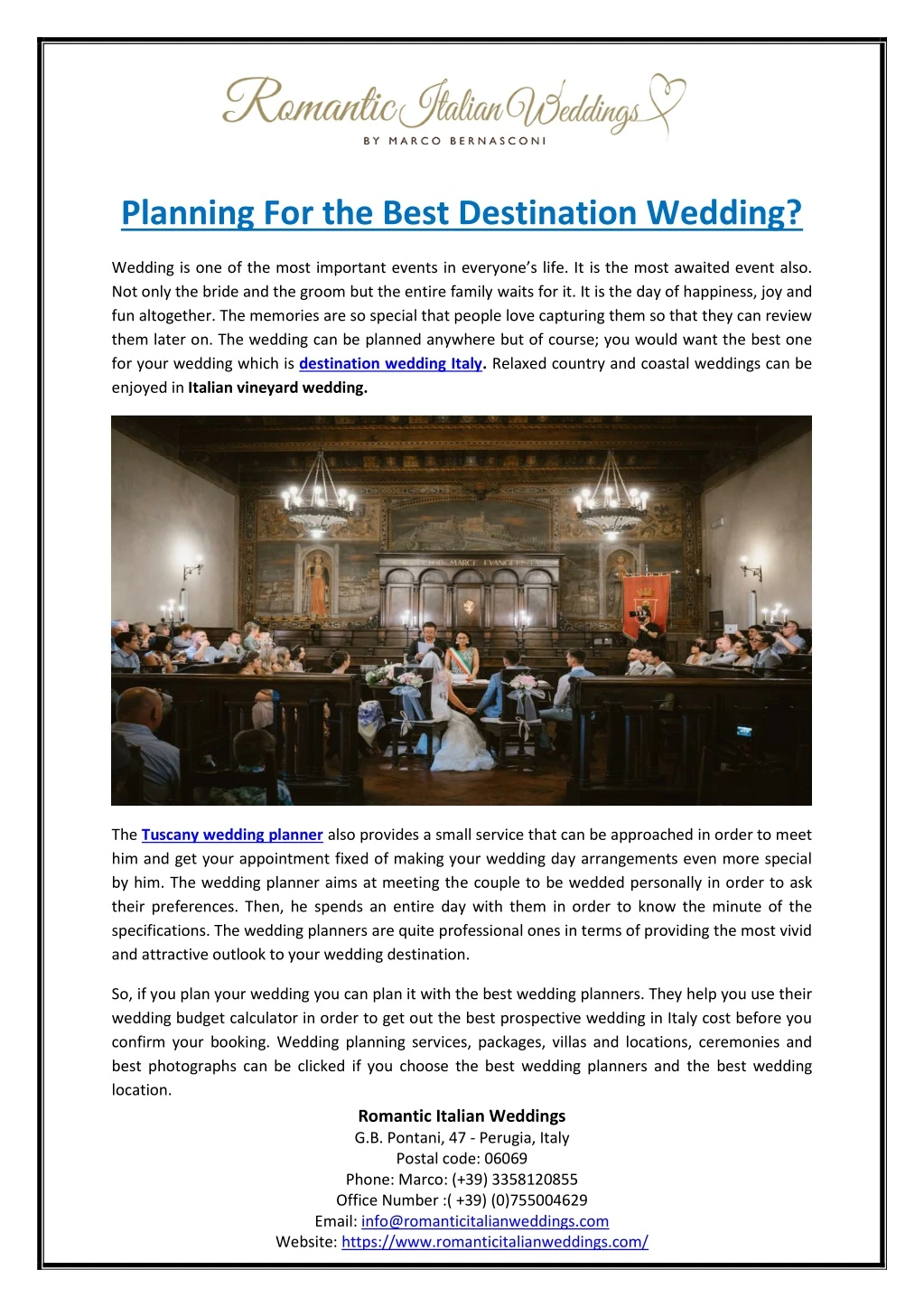 planning for the best destination wedding