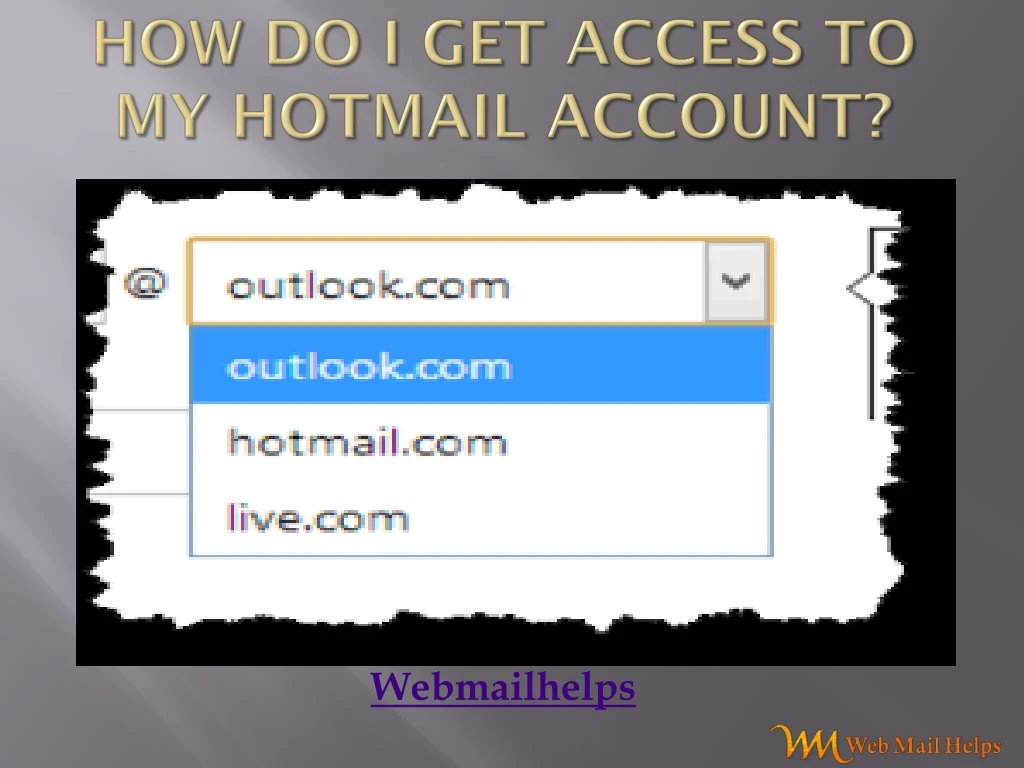 how do i get access to my hotmail account