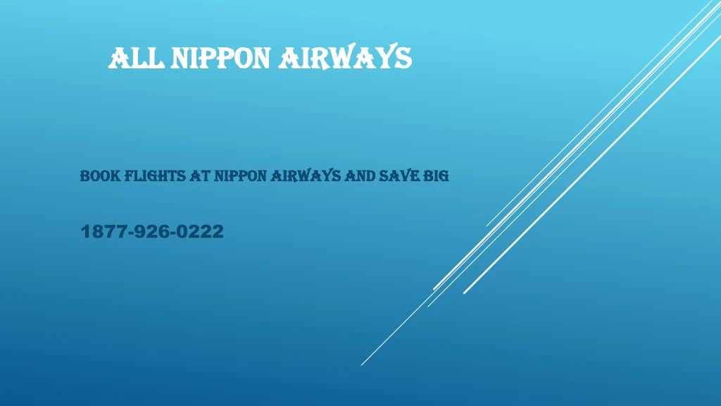 all nippon airways