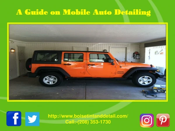 A Guide on Mobile Auto Detailing