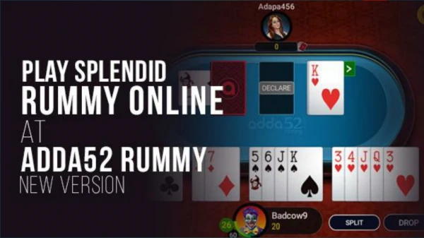 Play Splendid Rummy Online at Adda52 Rummy new version