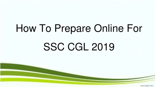 2019 SSC Coaching Online in Hyderabad