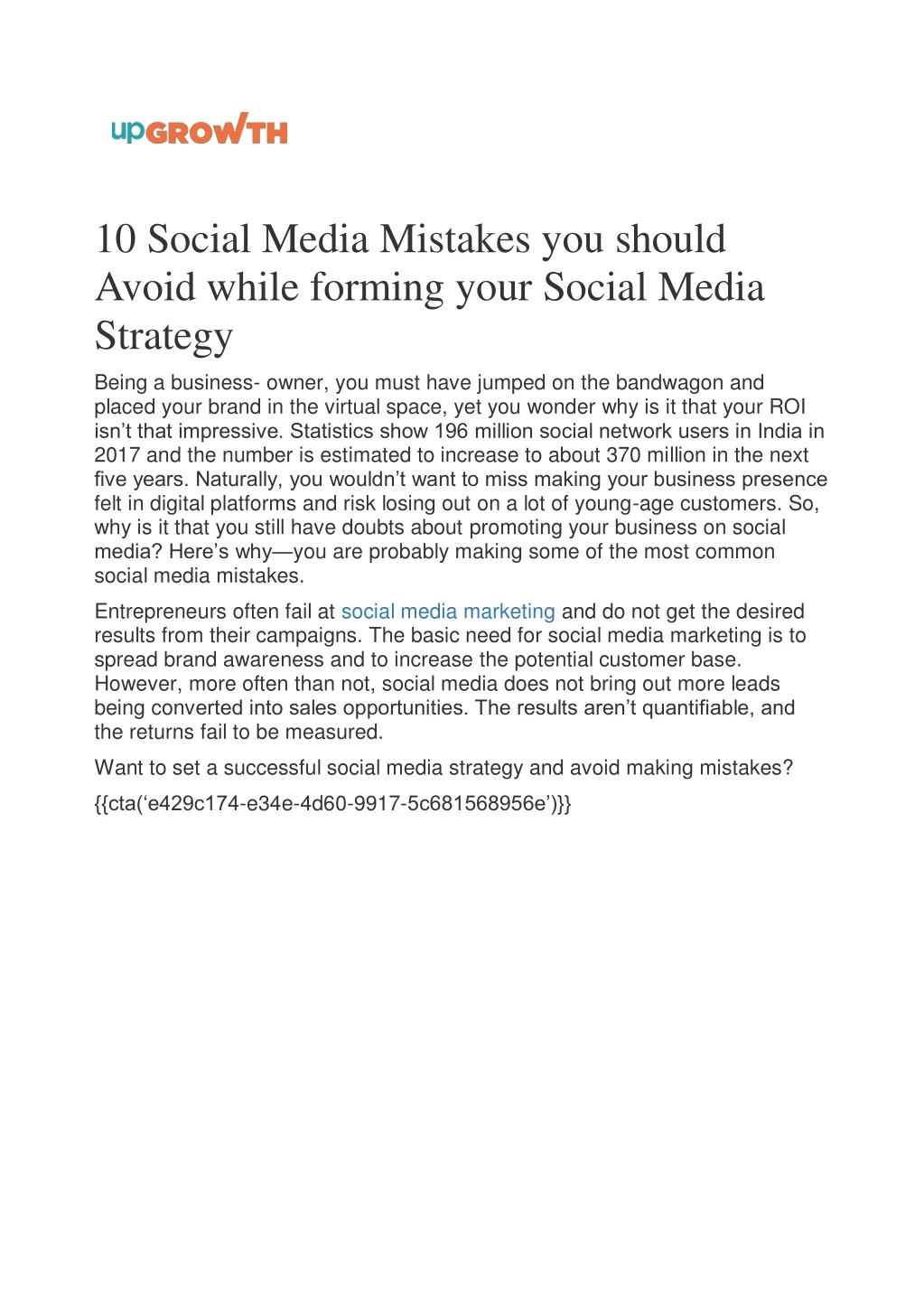 10 social media mistakes you should avoid while