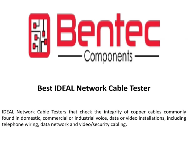 Best IDEAL Network Cable Tester