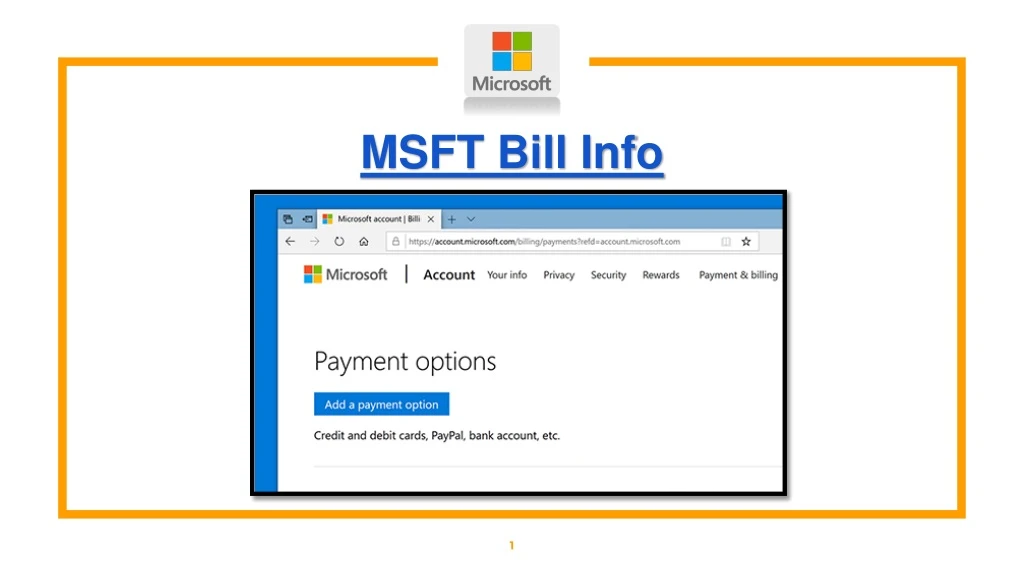msft bill info
