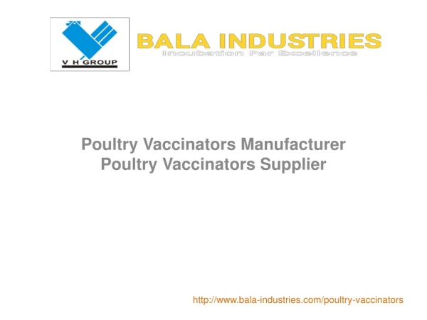 Poultry Vaccinators manufacturer