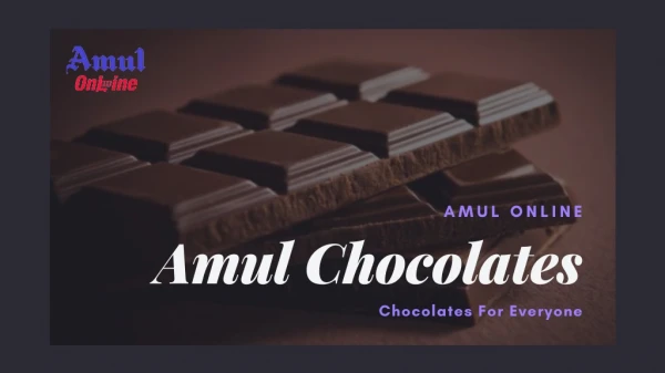 Buy Amul Dark Chocolates Online
