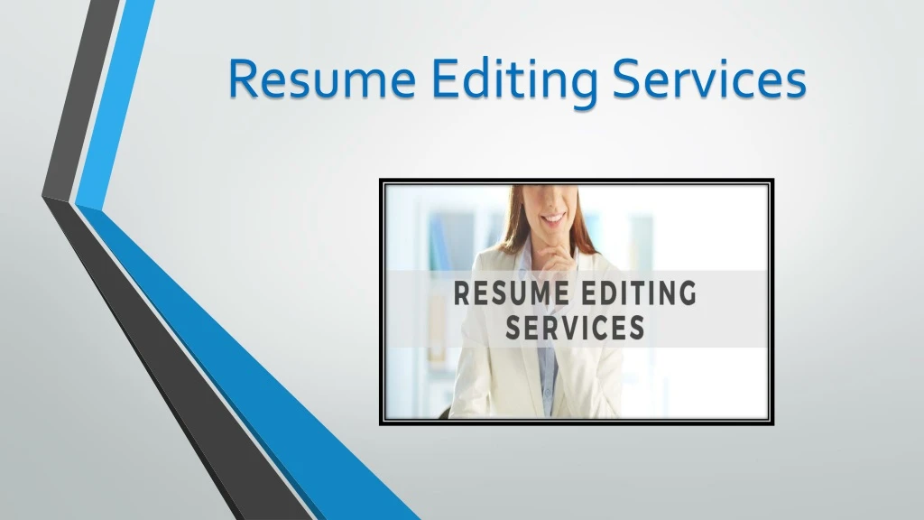 resume editing services