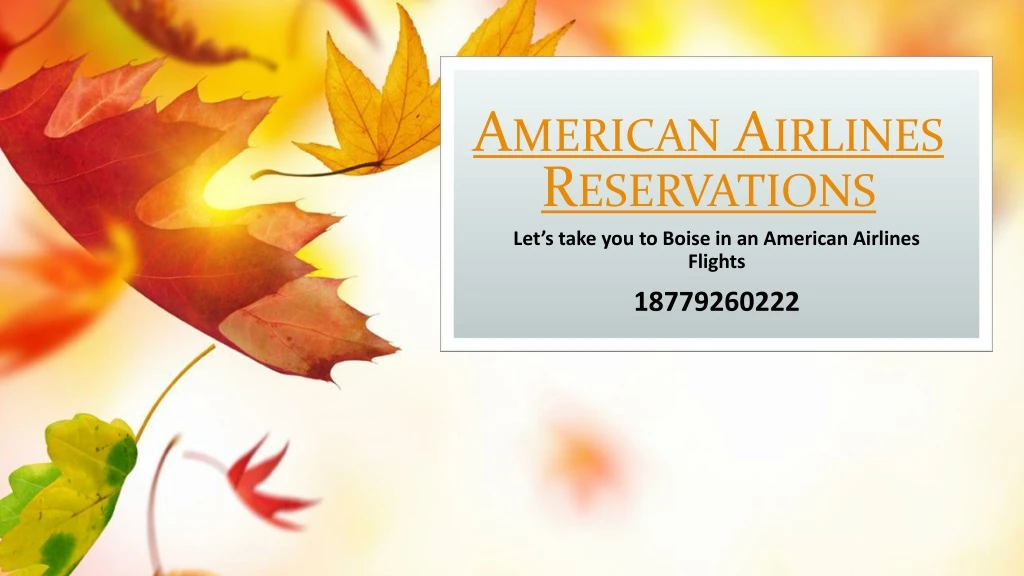 american airlines reservations