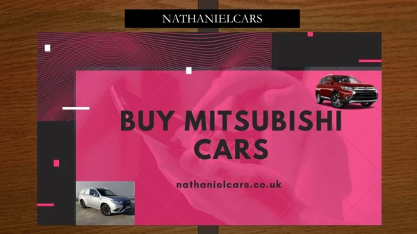 Buy Mitsubishi cars - Nathanielcars