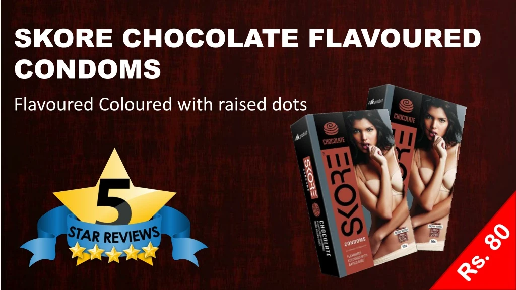 skore chocolate flavoured condoms