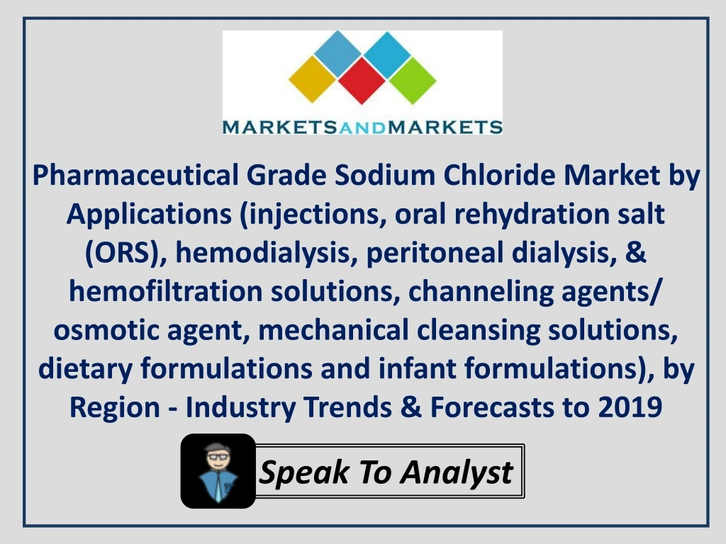 pharmaceutical grade sodium chloride market
