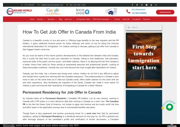 Get Job Offer In Canada More than 500,000 Job Vacancies are Pending