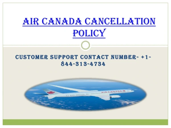 About Air Canada Cancellation Policy