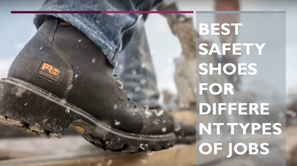 Best Safety Shoes for Different Types of Jobs