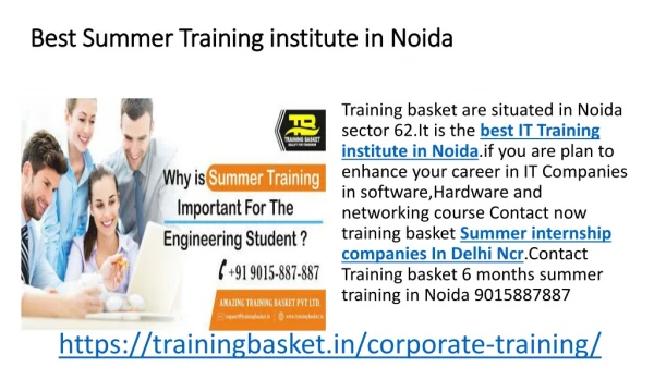 Best Summer Training in Noida l Summer Training Certification