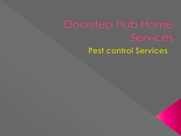 Pest Control Services | Termites | Cockroaches|Bed Bugs and More