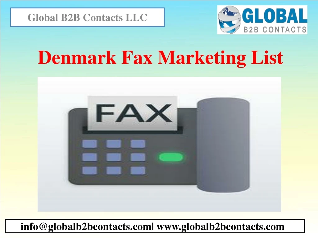 denmark fax marketing list