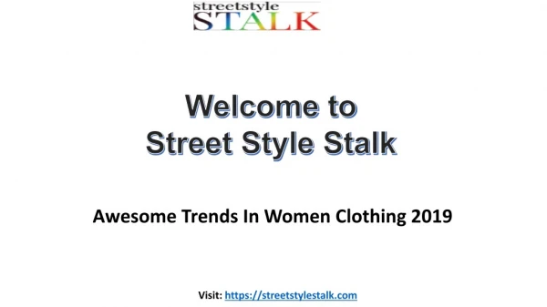 Awesome Trends In Women Clothing 2019